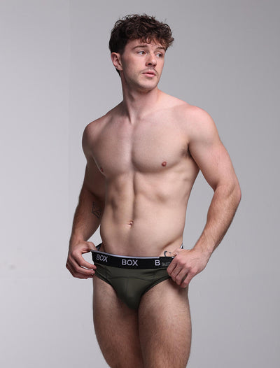 Box x Elliott: Elite Briefs - Chic Khaki - boxmenswear - {{variant_title}}