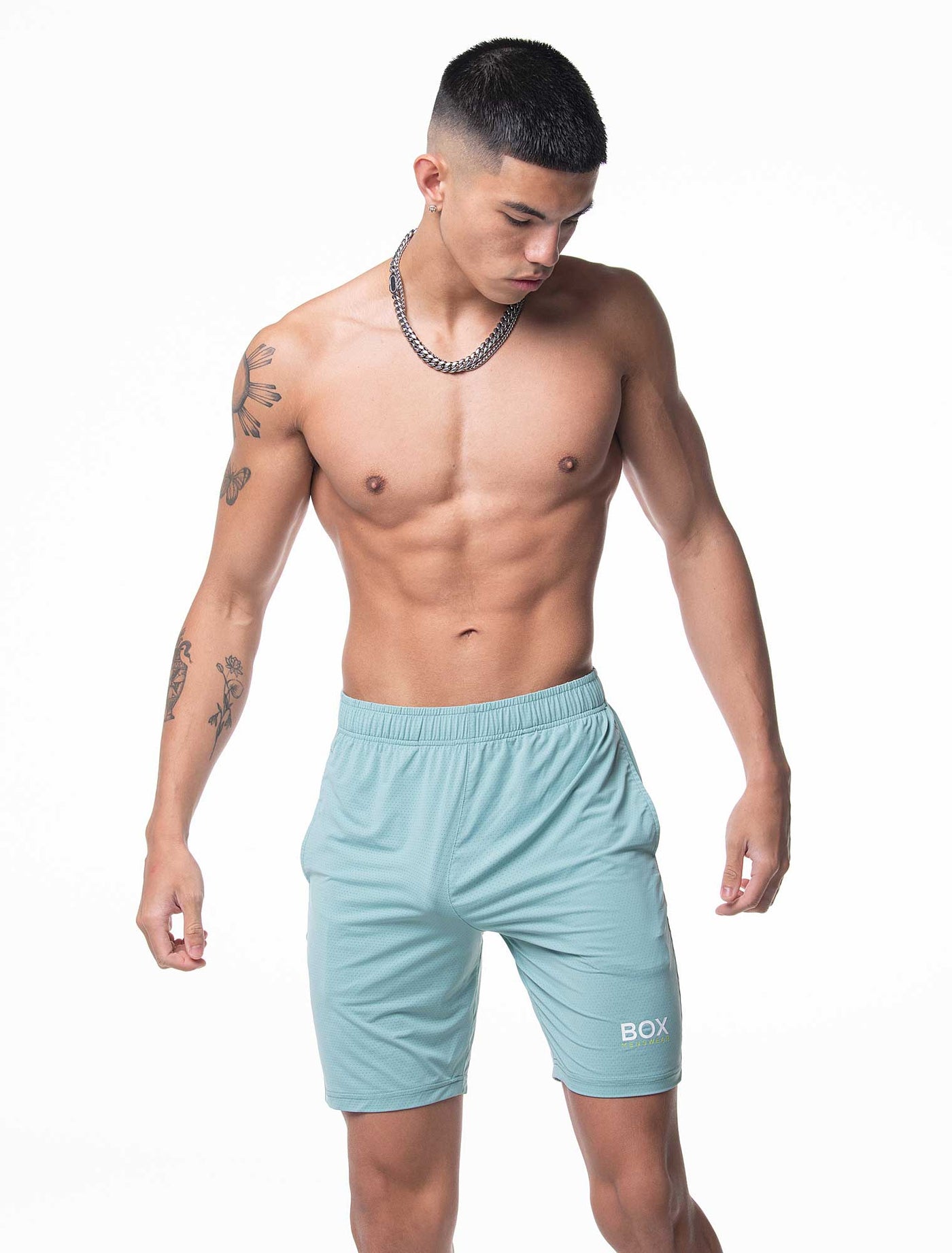 Pro Release: Sports Shorts - Aqua - boxmenswear - {{variant_title}}