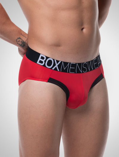 Prince Fit Briefs - Red & Black - boxmenswear - {{variant_title}}