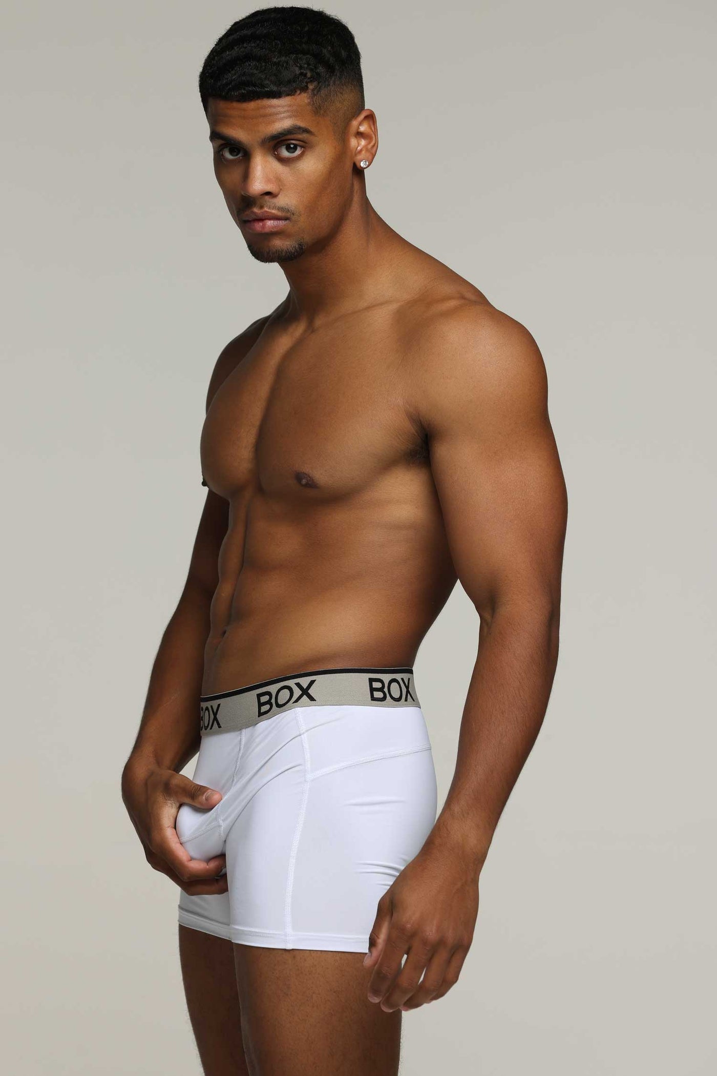 Mens Sports Boxers - Momentum White - boxmenswear - {{variant_title}}