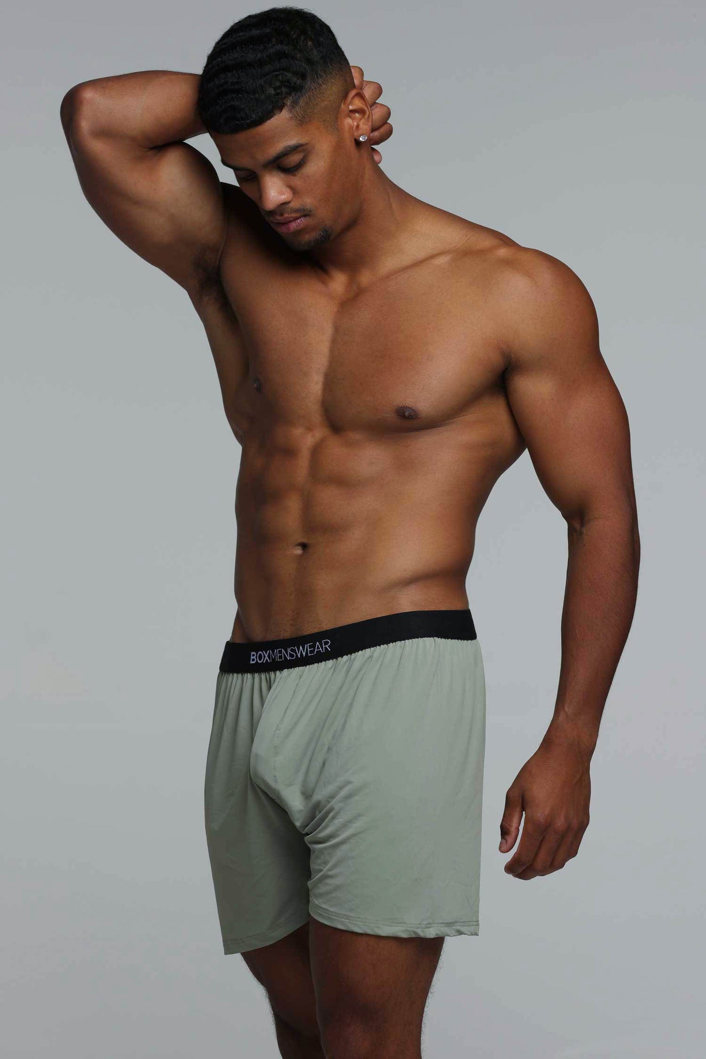 Silky Seamless Lounge Shorts - Sage - boxmenswear - {{variant_title}}