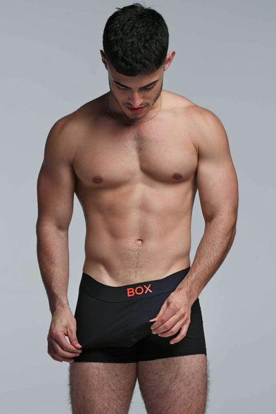 Colour Pop Boxers - Black & Orange - boxmenswear - {{variant_title}}