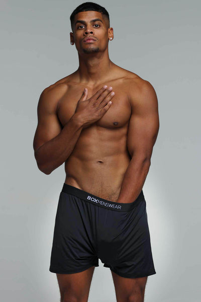 Silky Seamless Lounge Shorts - Black - boxmenswear - {{variant_title}}