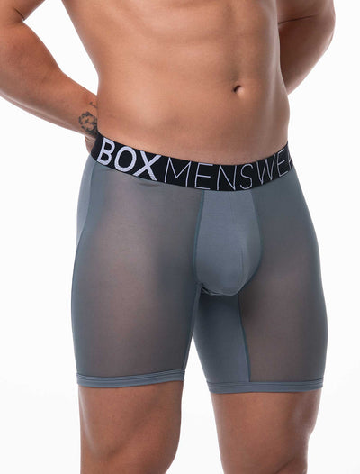 King Fit Mesh Panel - Transparent Crotch: Gun Metal Grey - boxmenswear - {{variant_title}}