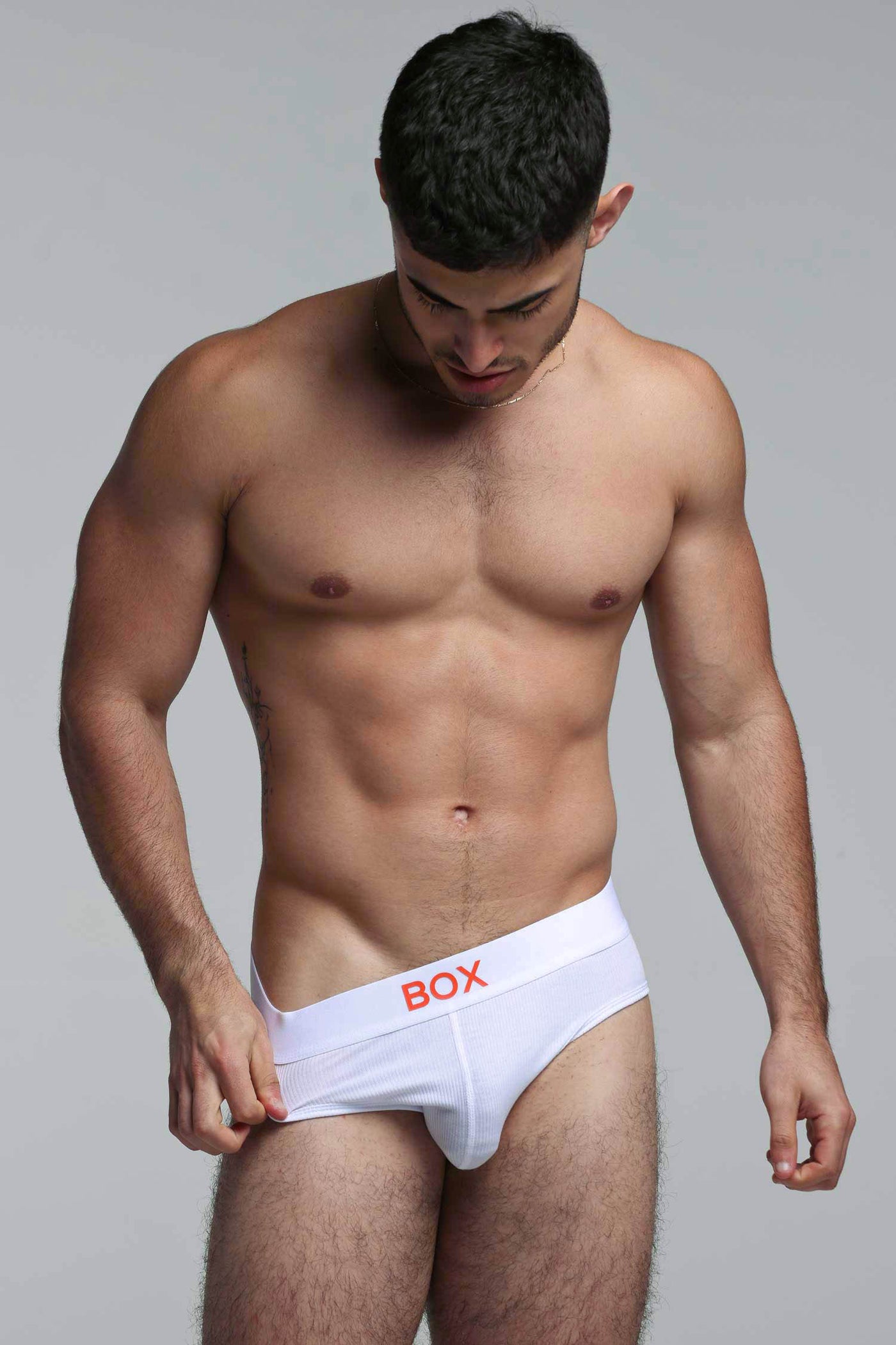 Colour Pop Briefs - White & Orange - boxmenswear - {{variant_title}}