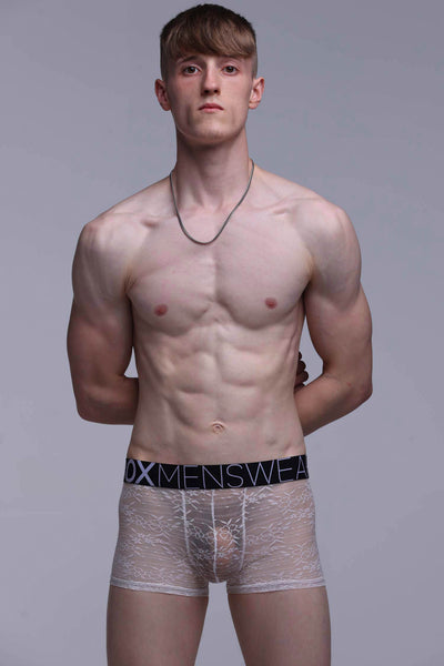All Over Lace Boxers - White Heat - boxmenswear - {{variant_title}}