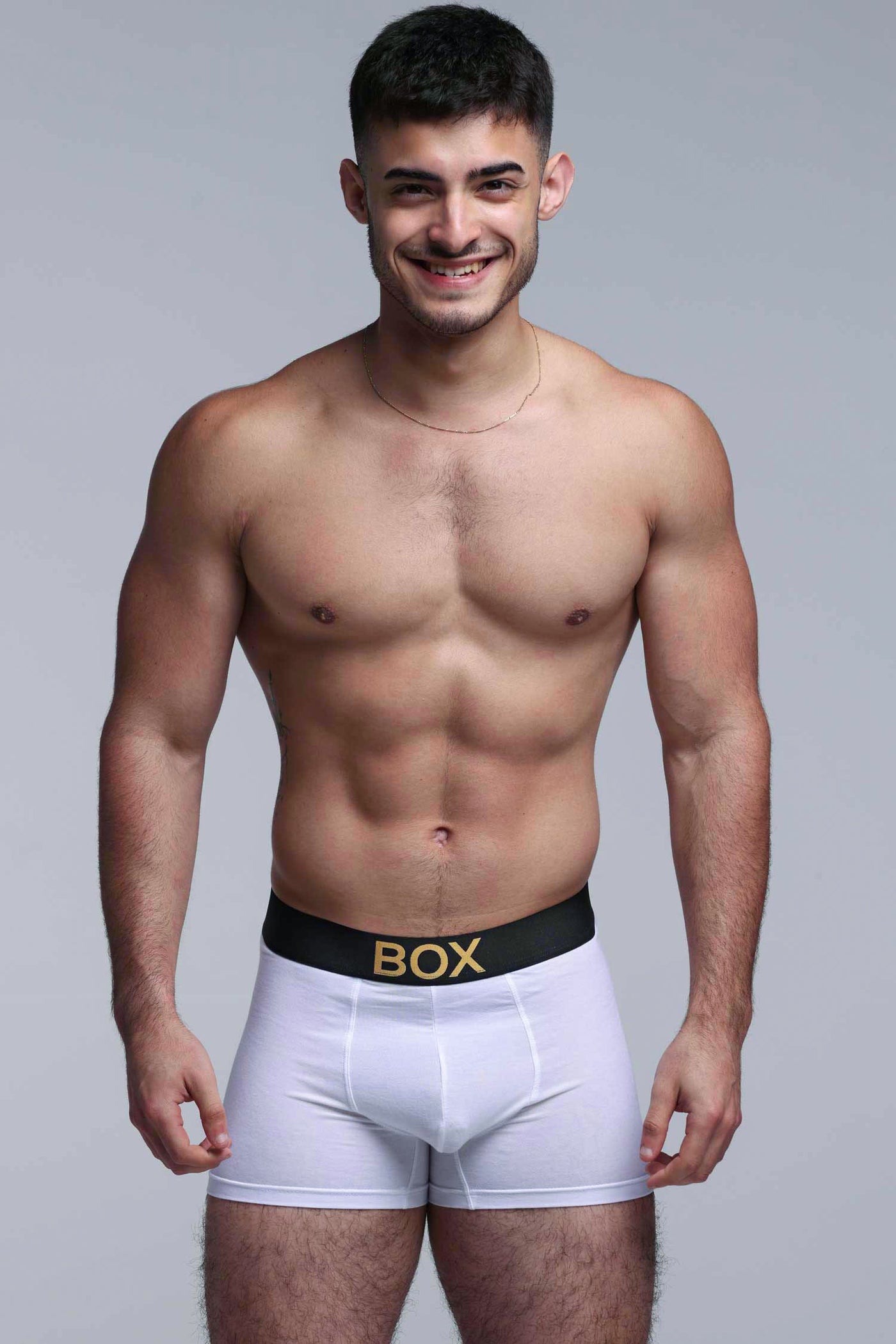 Metallic Modal Boxers - White & Gold - boxmenswear - {{variant_title}}