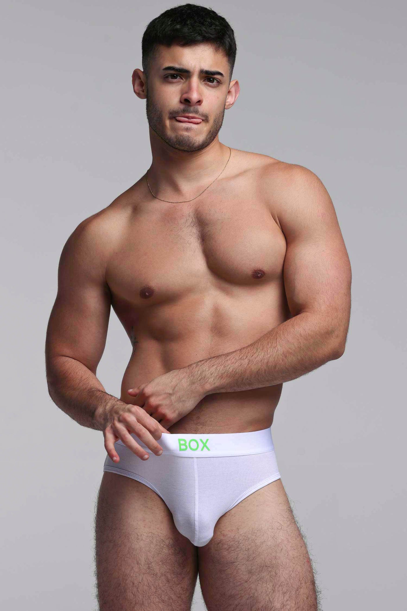 Colour Pop Briefs - White & Green - boxmenswear - {{variant_title}}