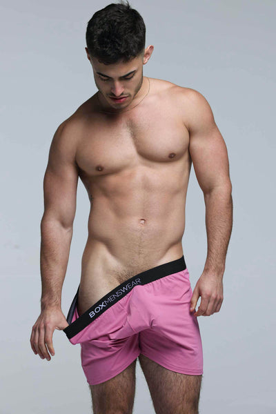 Silky Seamless Lounge Shorts - Sunset Pink - boxmenswear - {{variant_title}}