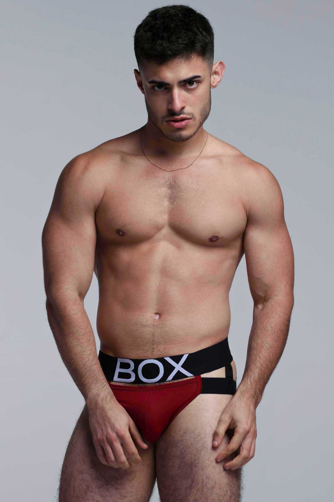 Mens Suspender Jockstrap 3.0 : With Bounce - Burgundy - boxmenswear - {{variant_title}}