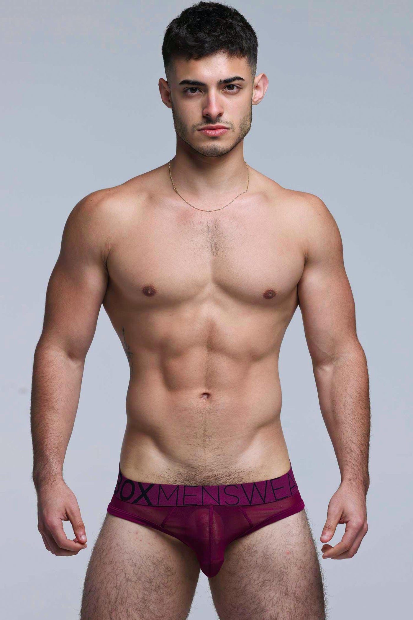 All Over Mesh Briefs - Cherry Crush - boxmenswear - {{variant_title}}