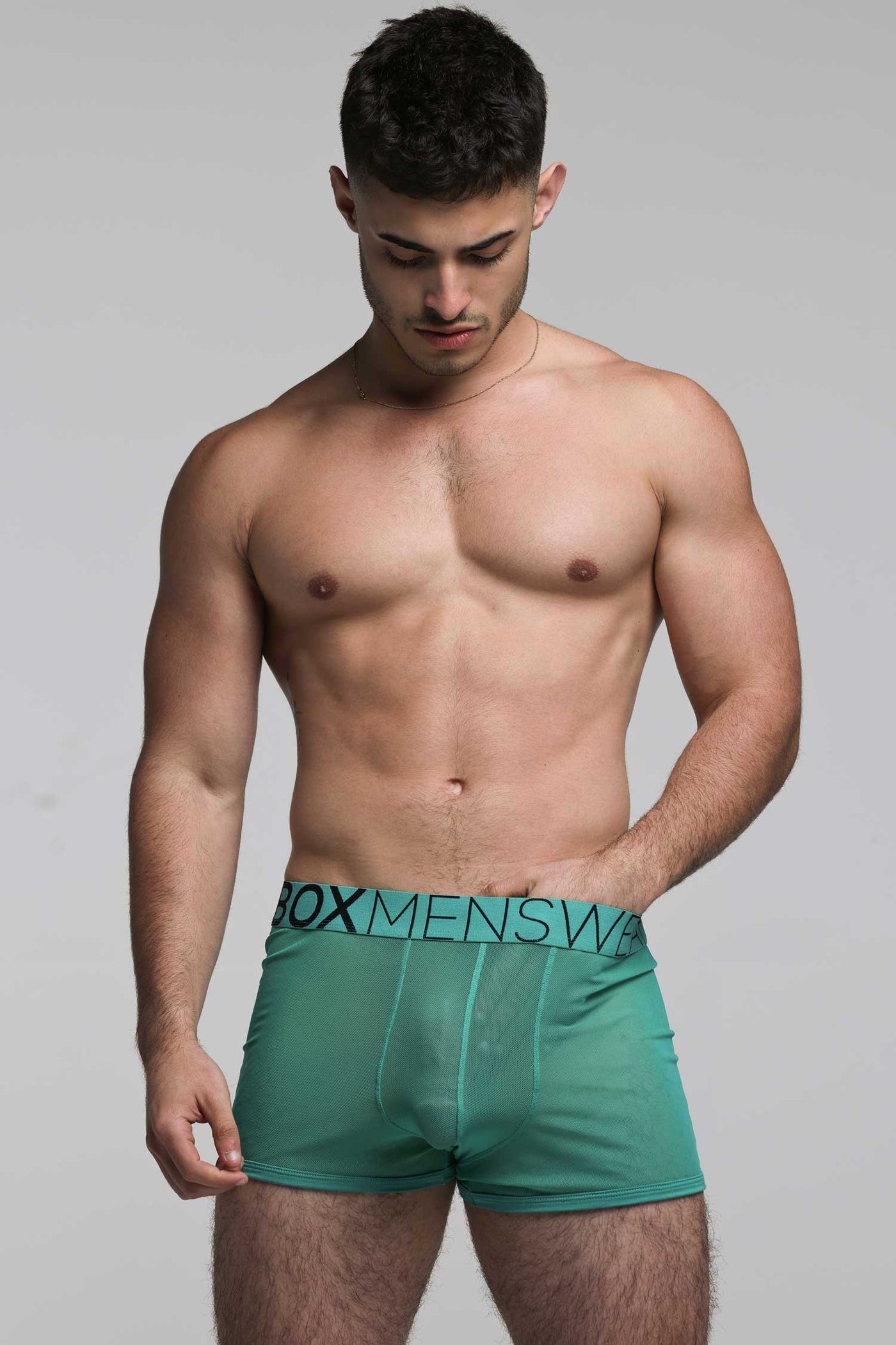 All Over Mesh Boxers - Lucky Lad Green - boxmenswear - {{variant_title}}