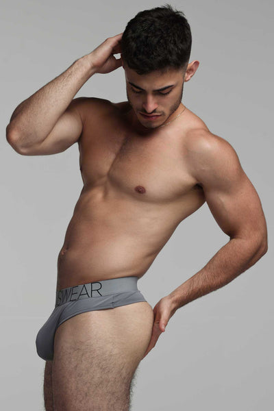 Brazilian Butt Briefs - São Paulo Grey - boxmenswear - {{variant_title}}