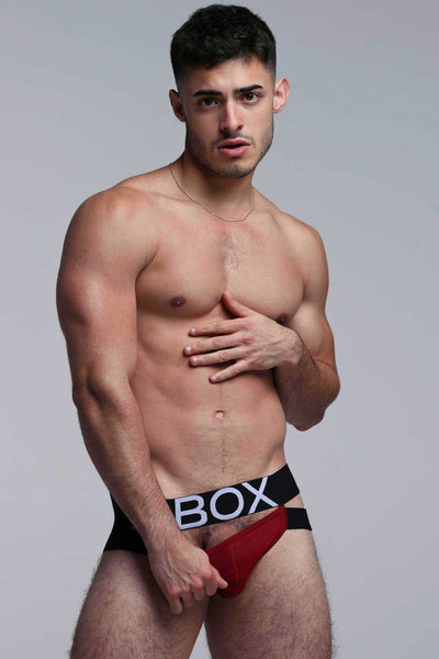 Mens Suspender Jockstrap 3.0 : With Bounce - Burgundy - boxmenswear - {{variant_title}}