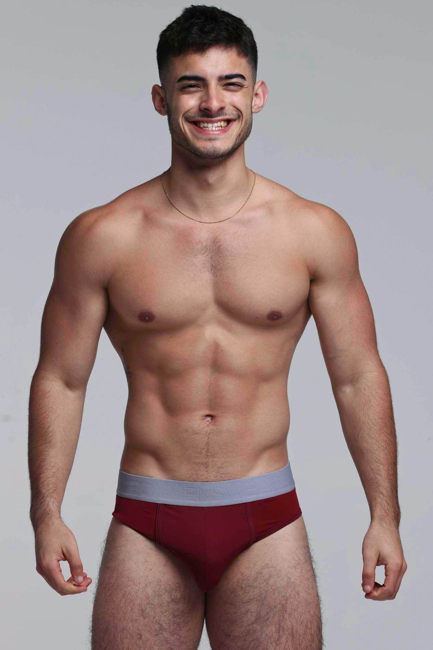 Mesh Panel Briefs - Burgundy Bordeaux - boxmenswear - {{variant_title}}