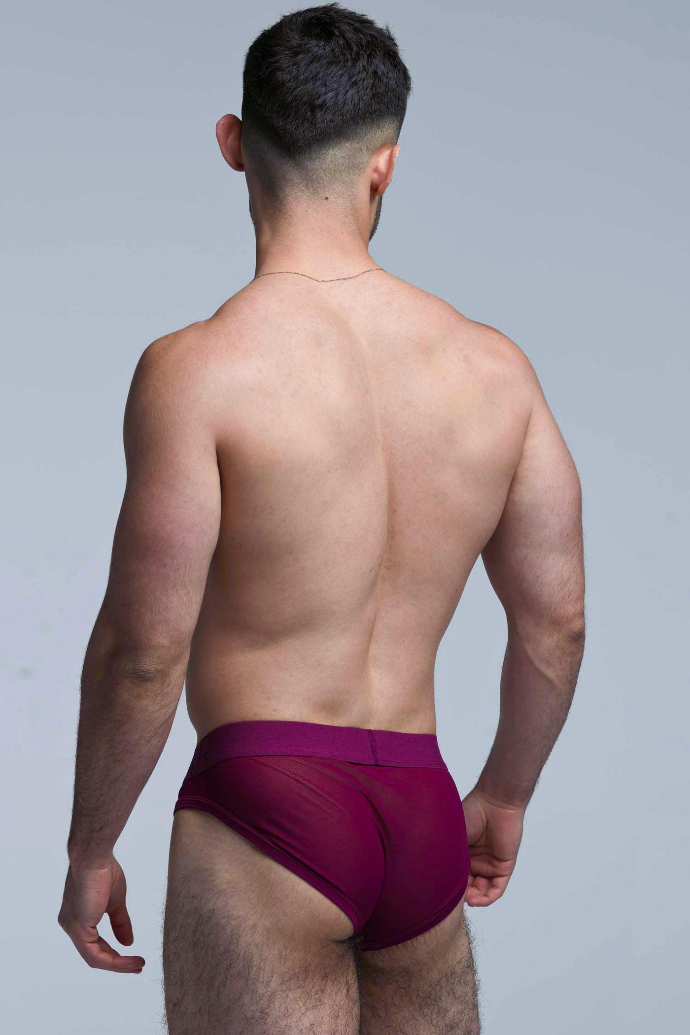 All Over Mesh Briefs - Cherry Crush - boxmenswear - {{variant_title}}