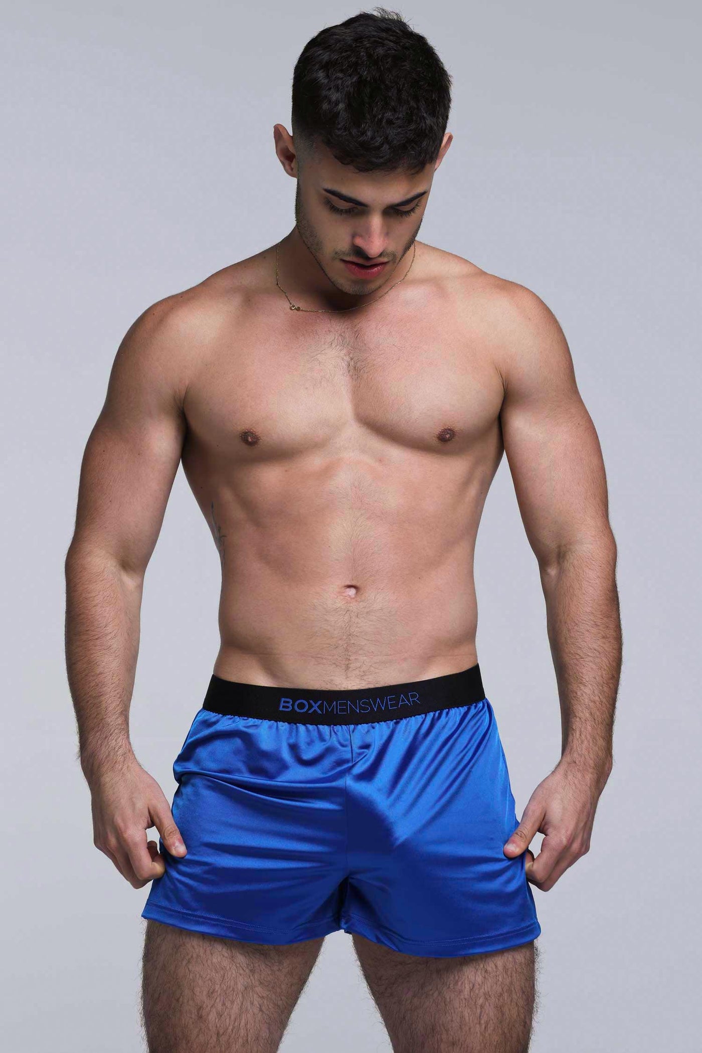 Satin Boxers - Midnight Navy - boxmenswear - {{variant_title}}