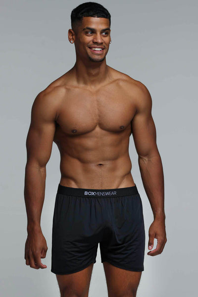 Silky Seamless Lounge Shorts - Black - boxmenswear - {{variant_title}}