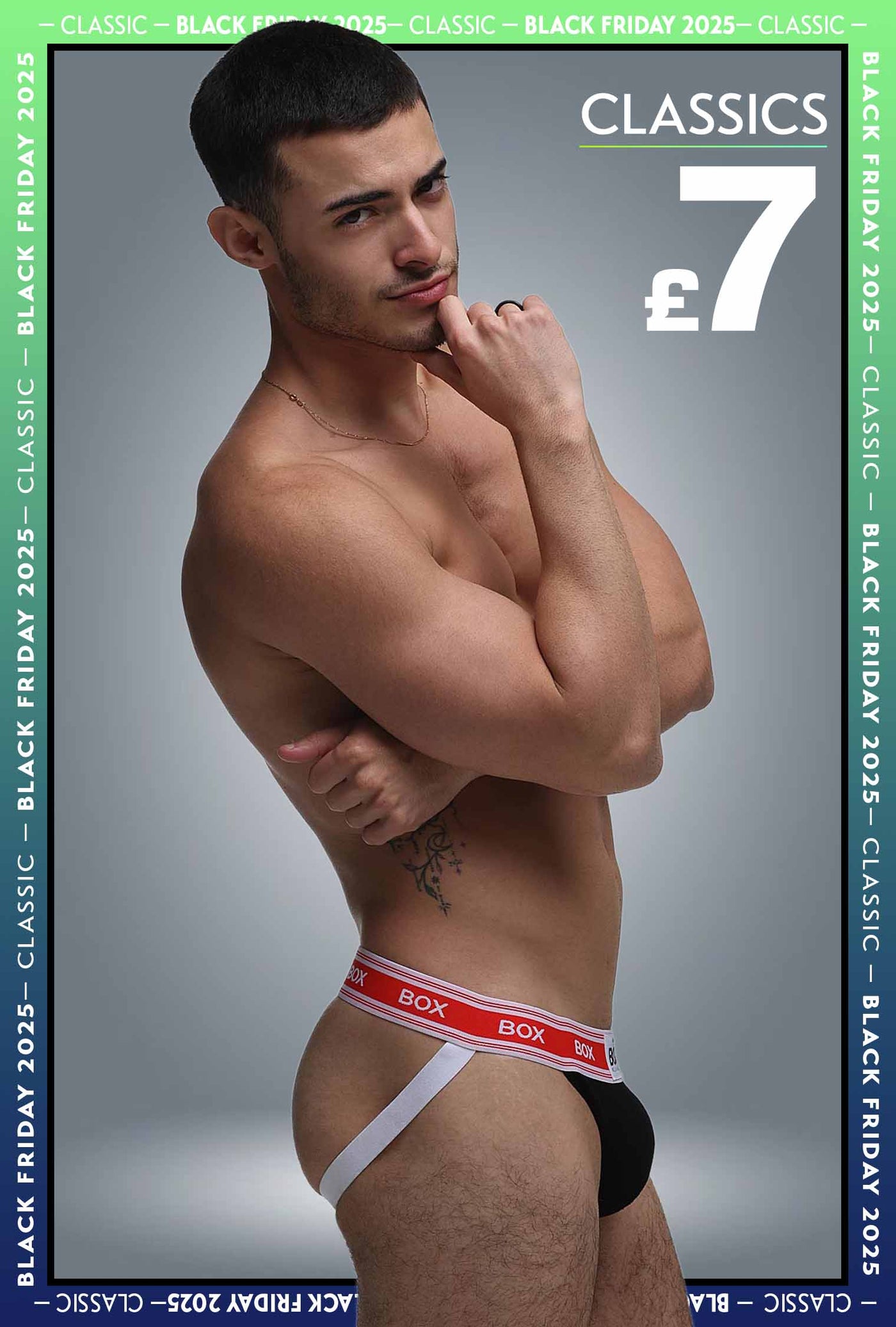 '90s Knit Jockstrap - Jaguar Black - boxmenswear - {{variant_title}}