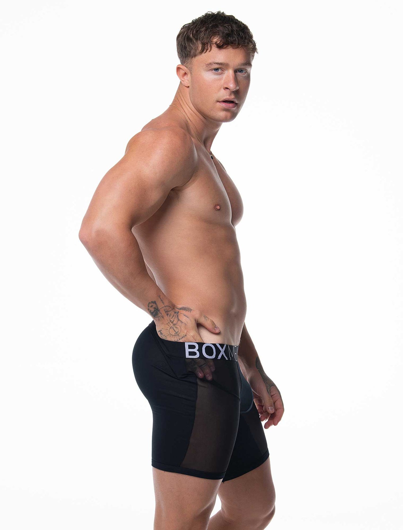 King Fit Mesh Panel - Transparent Crotch: Black - boxmenswear - {{variant_title}}