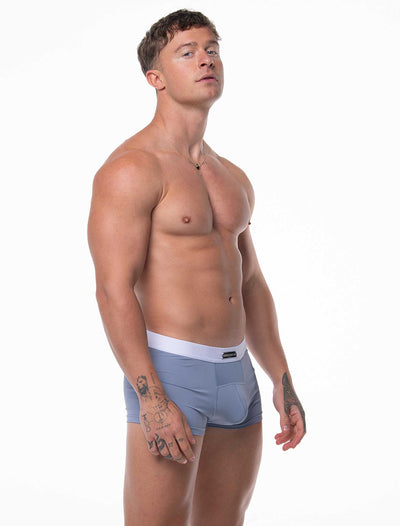 Mens Curved Mesh Boxers - Blue - boxmenswear - {{variant_title}}