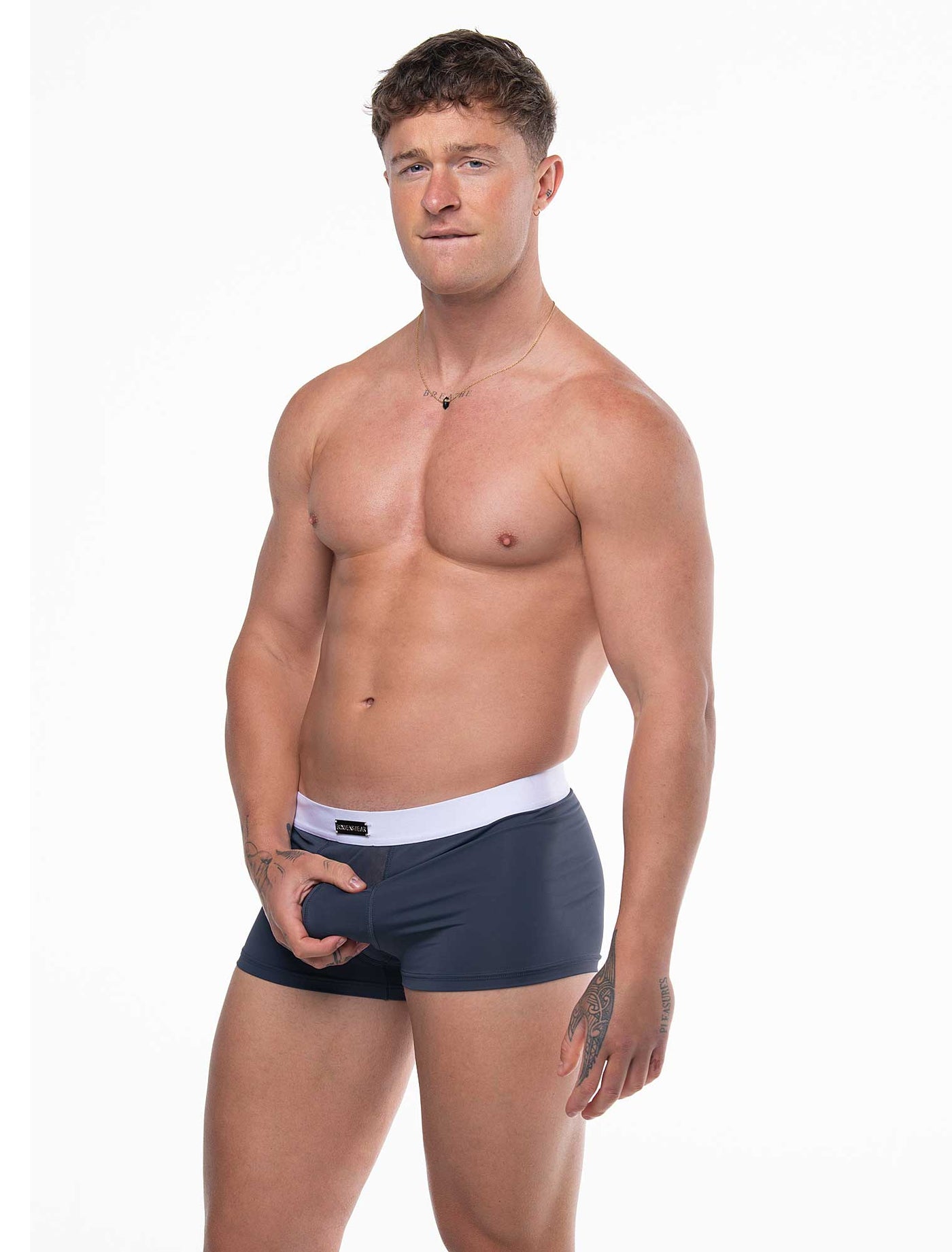 Mens Curved Mesh Boxers - Navy - boxmenswear - {{variant_title}}