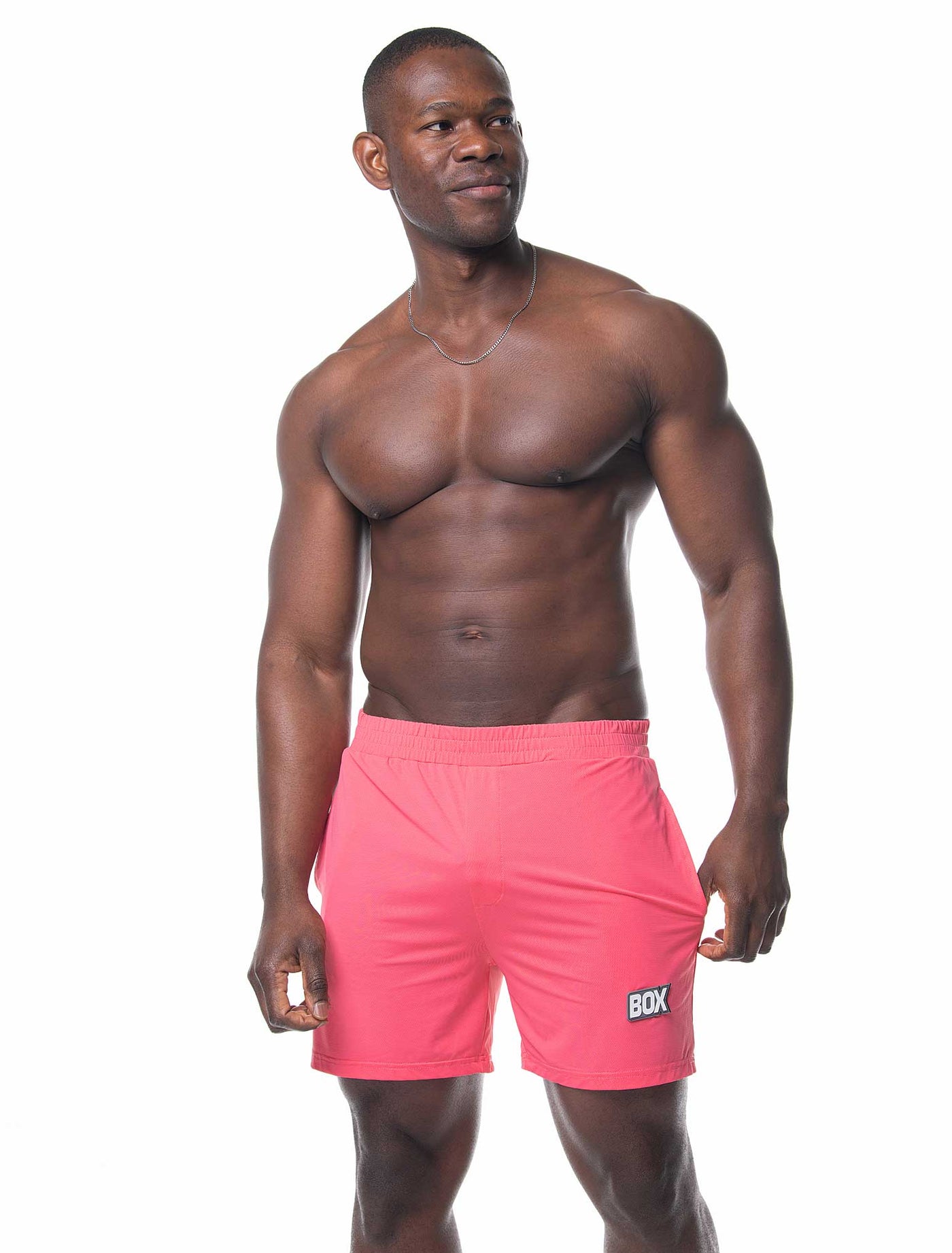 Mesh Football Shorts - Mascot Pink - boxmenswear - {{variant_title}}