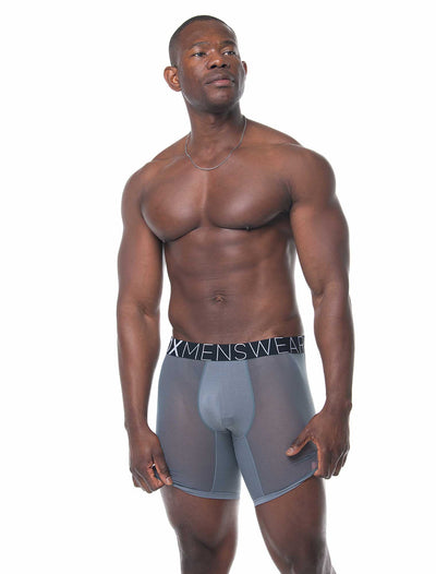 King Fit Mesh Panel - Transparent Crotch: Gun Metal Grey - boxmenswear - {{variant_title}}