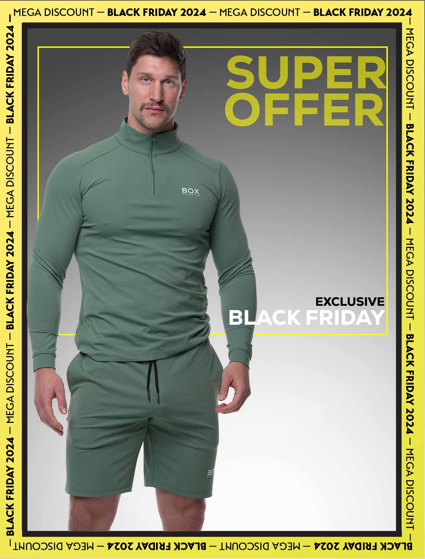 Active Panelled 1/4 Zip Jacket - Green - boxmenswear - {{variant_title}}