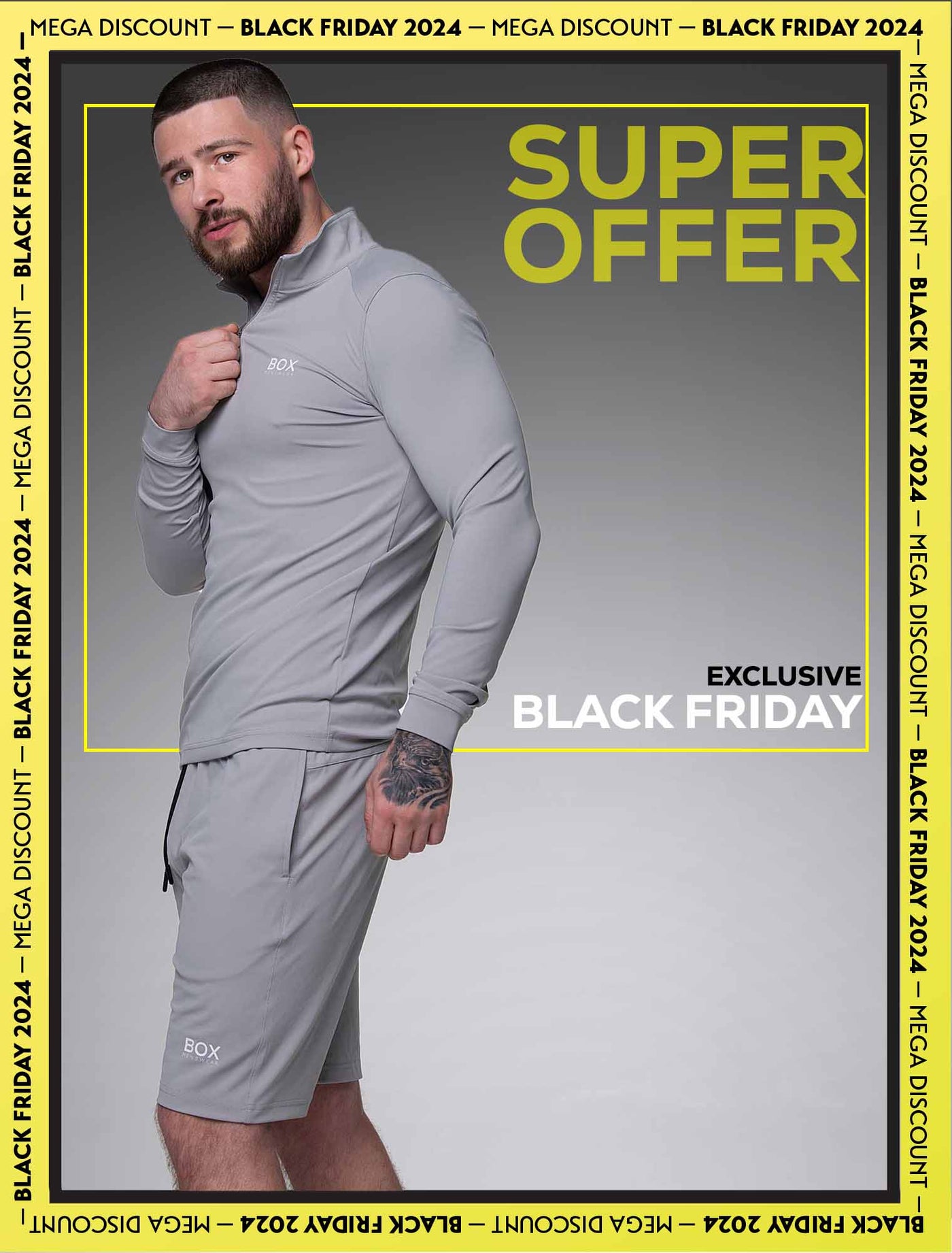 Active Panelled 1/4 Zip Jacket - Grey - boxmenswear - {{variant_title}}