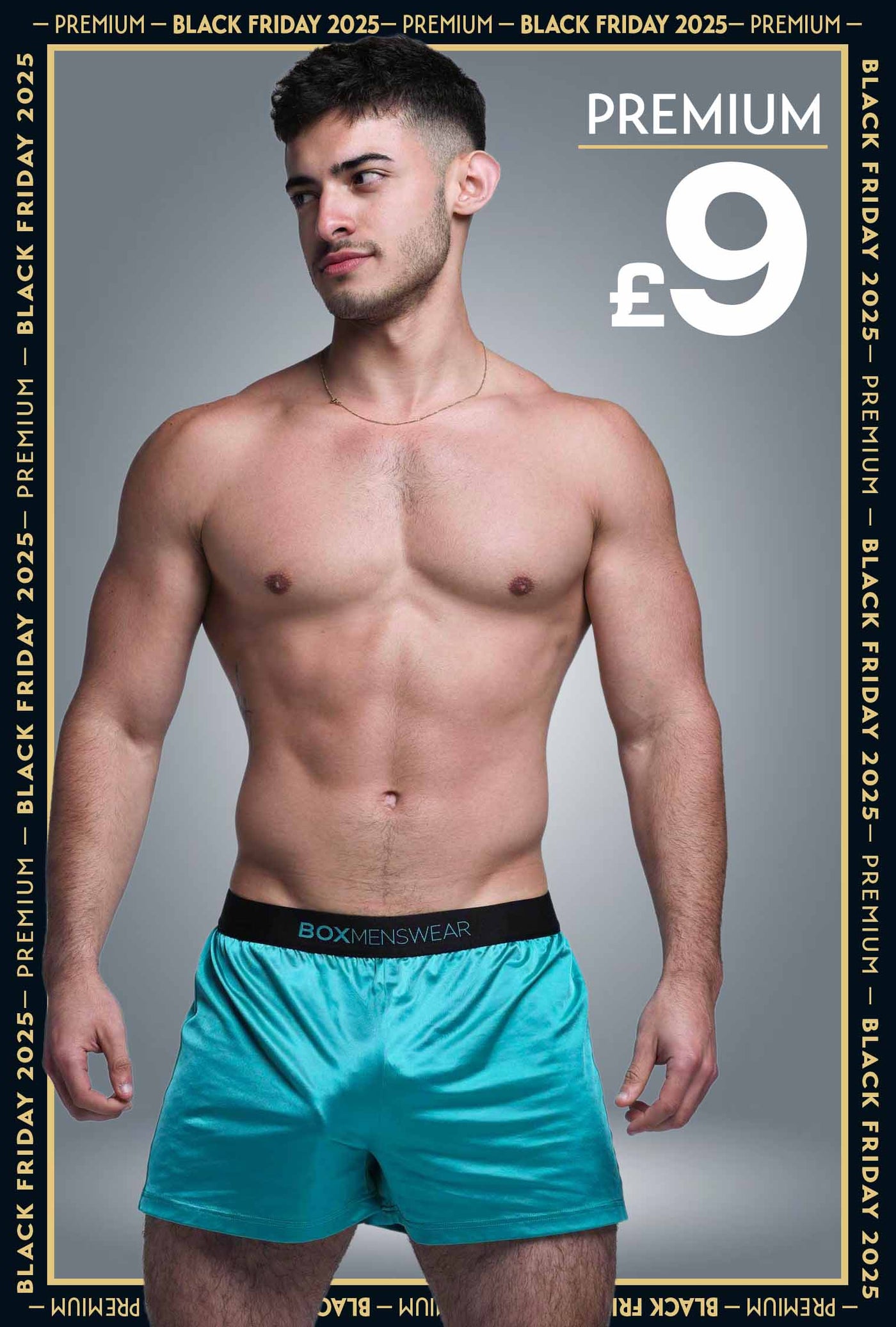 Satin Boxers - Deep Aqua - boxmenswear - {{variant_title}}