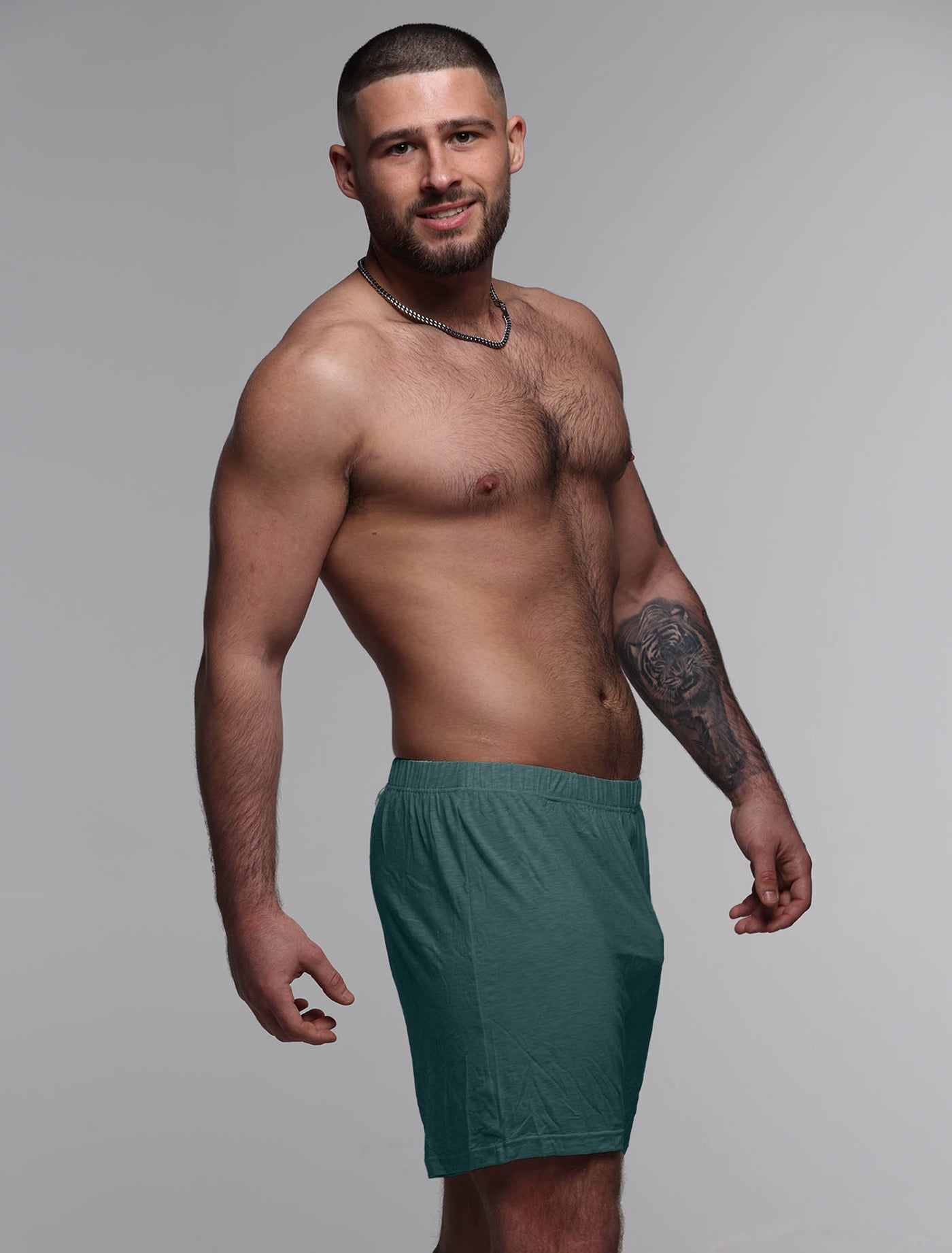 Mens Bed Shorts V2 - Green - boxmenswear - {{variant_title}}
