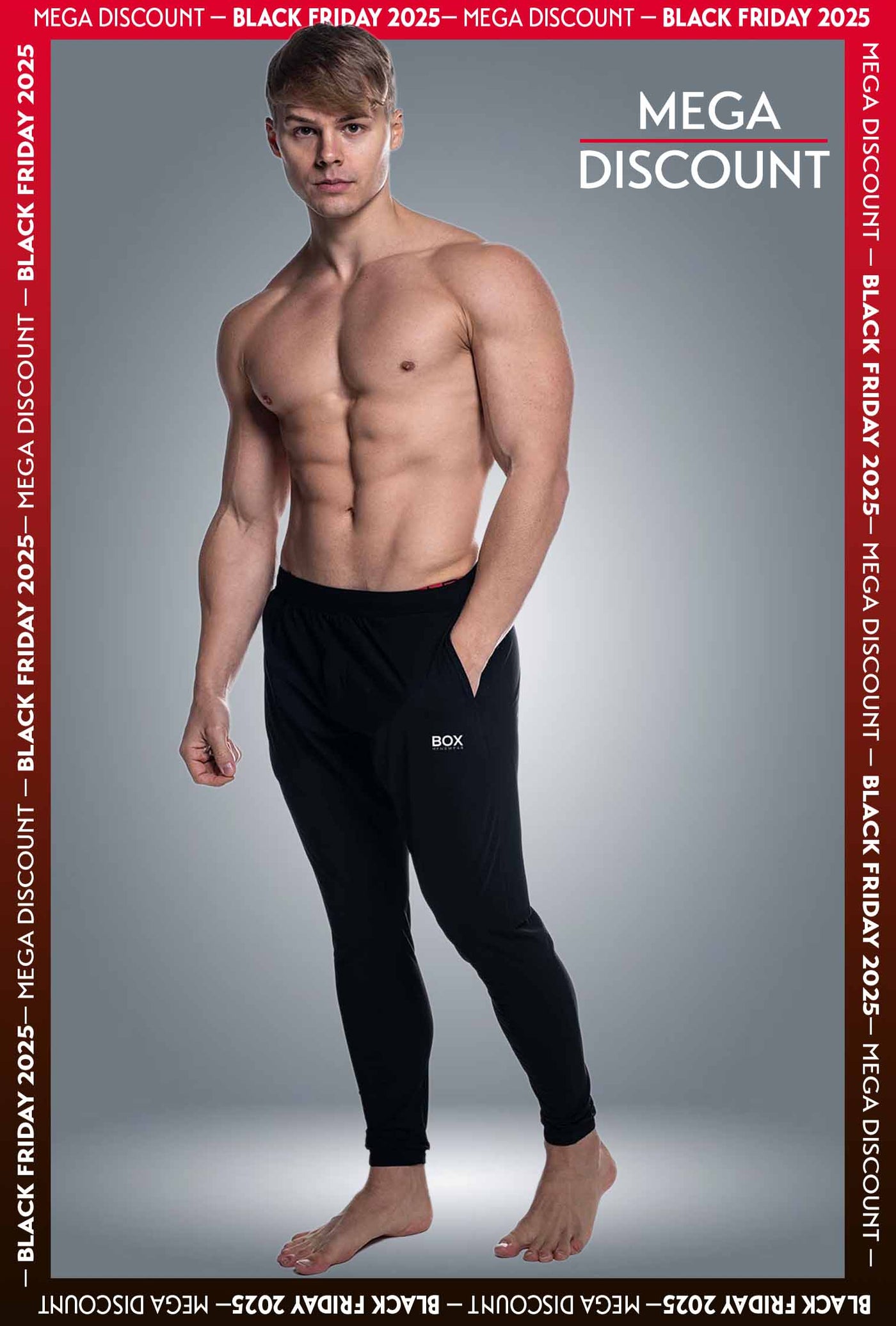 Mens X-Line Tapered Joggers - Black - boxmenswear - {{variant_title}}