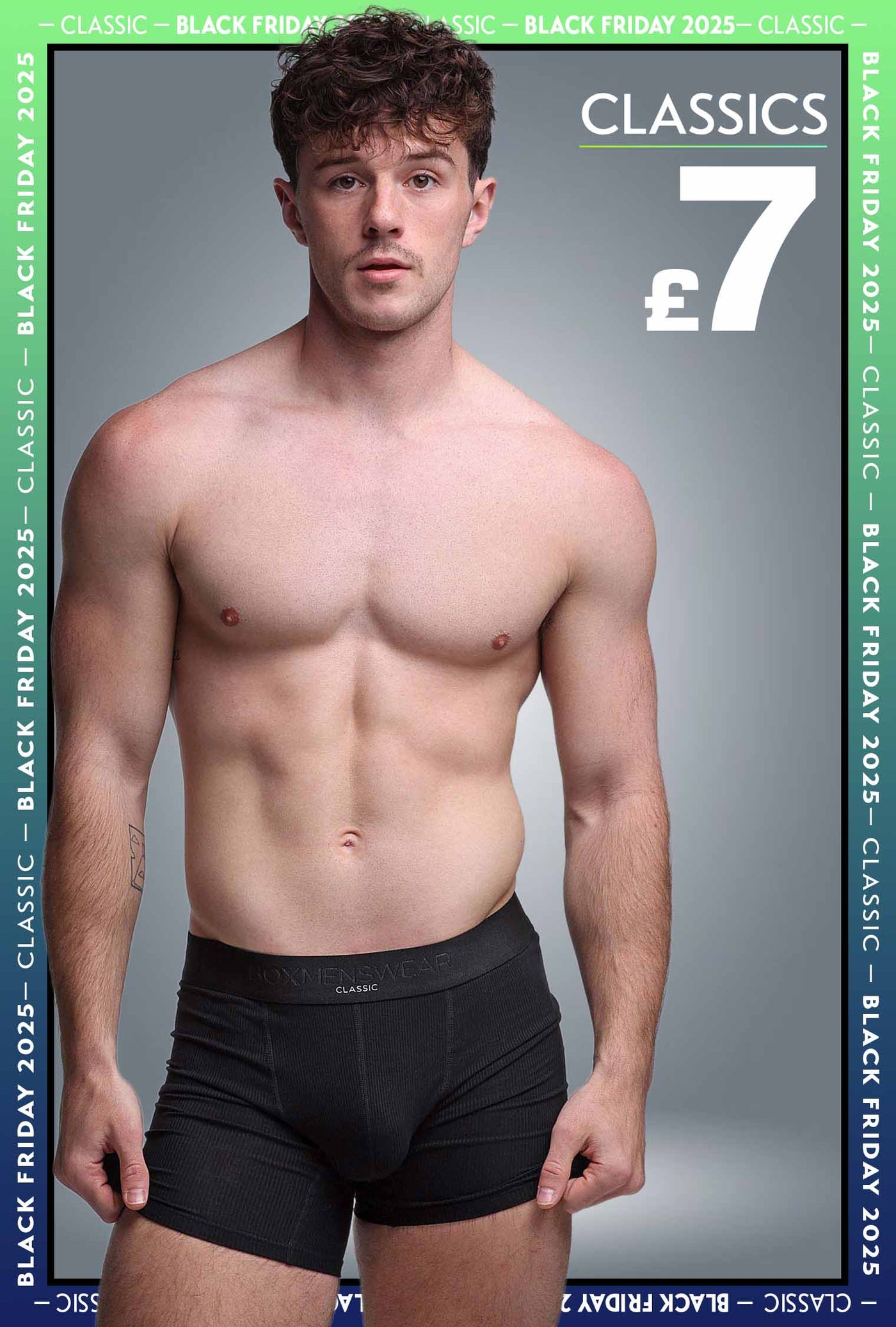 Mens Classic Ribbed Boxers - Black - boxmenswear - {{variant_title}}