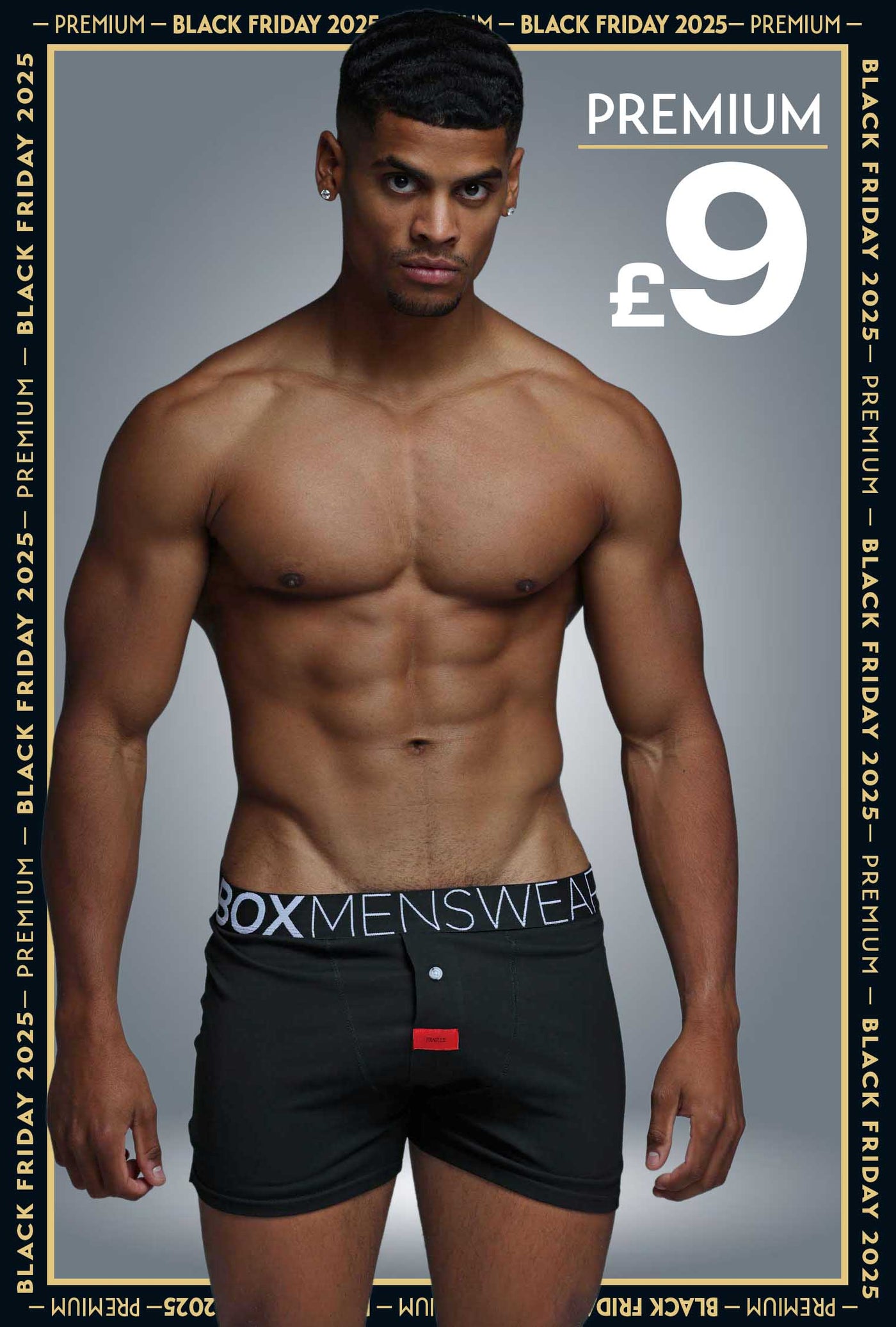 Button-up Boxers - Black Gala - boxmenswear - {{variant_title}}