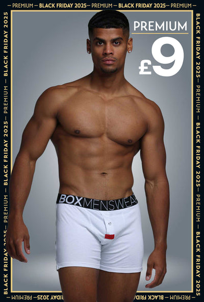 Button-up Boxers - Venus White - boxmenswear - {{variant_title}}