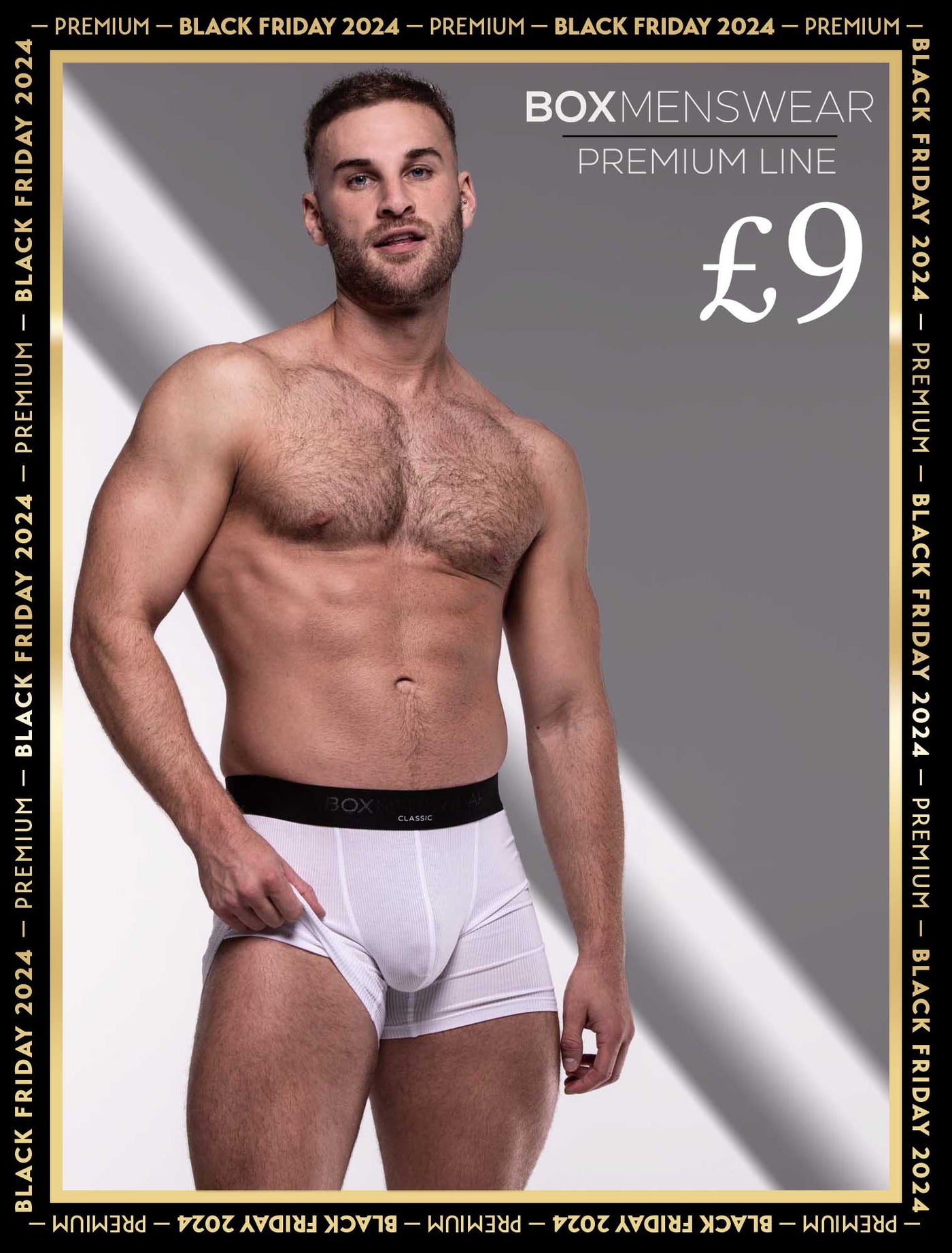 Mens Classic Ribbed Boxers - White - boxmenswear - {{variant_title}}