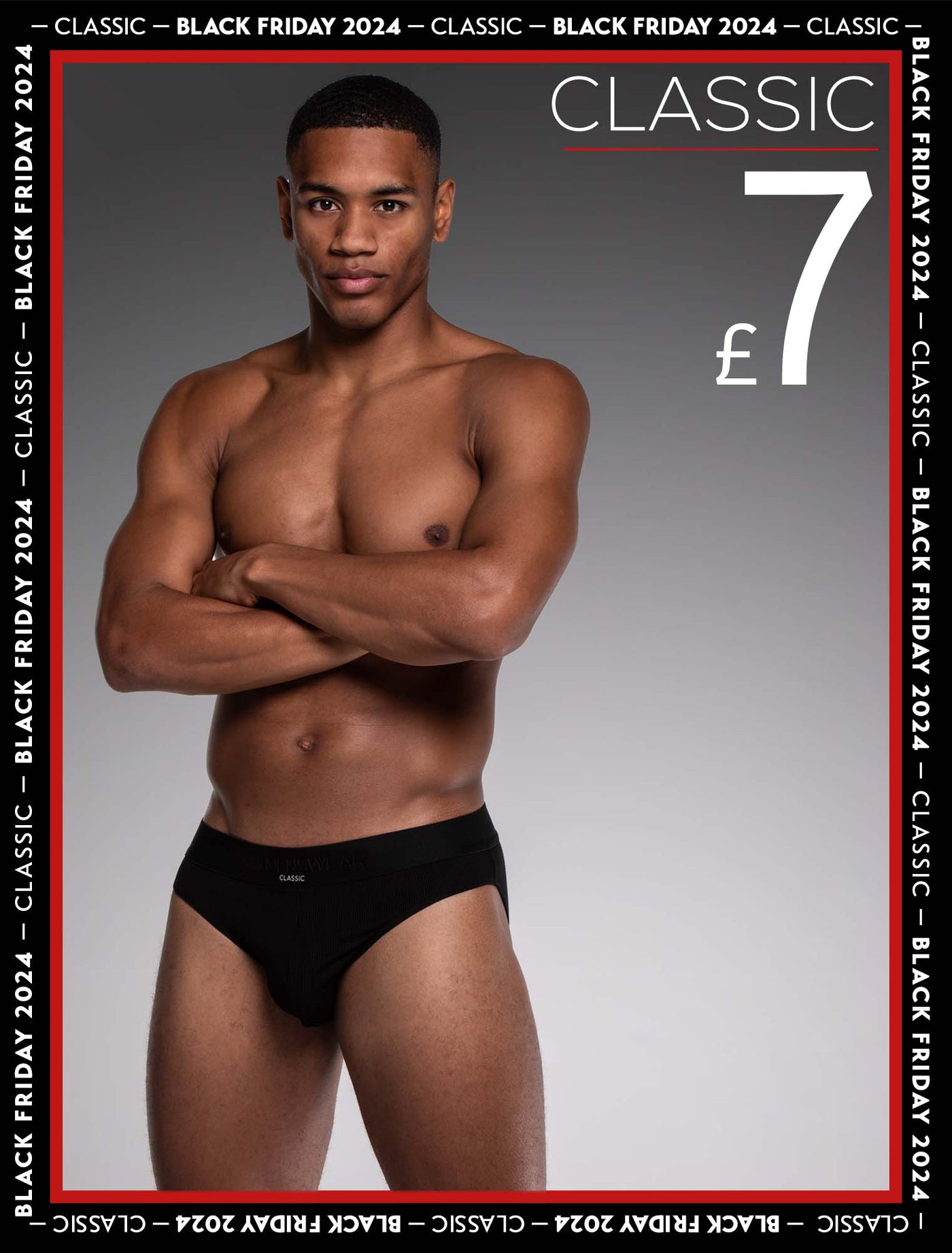 Mens Classic Ribbed Briefs - Black - boxmenswear - {{variant_title}}