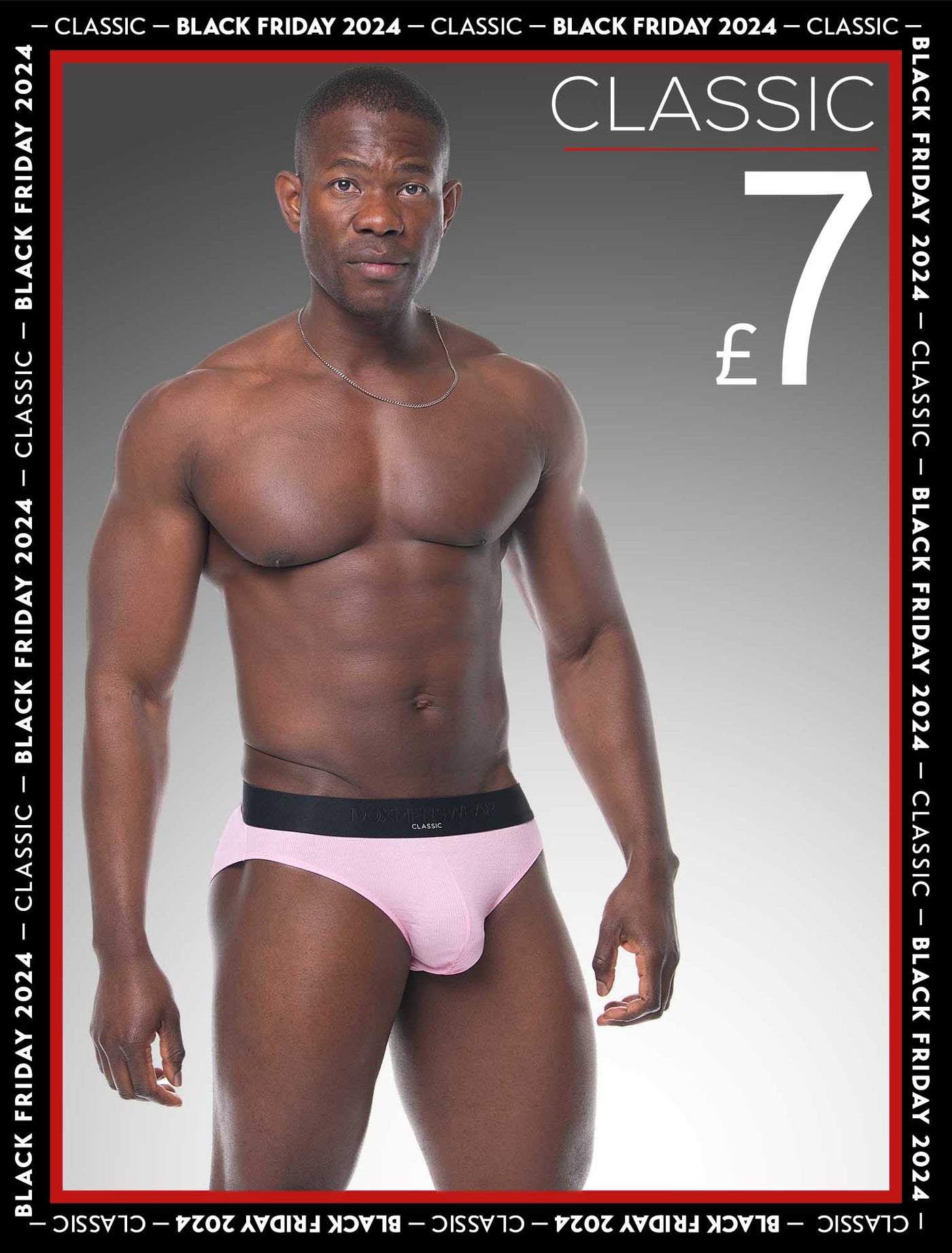 Mens Classic Ribbed Briefs - Pink - boxmenswear - {{variant_title}}