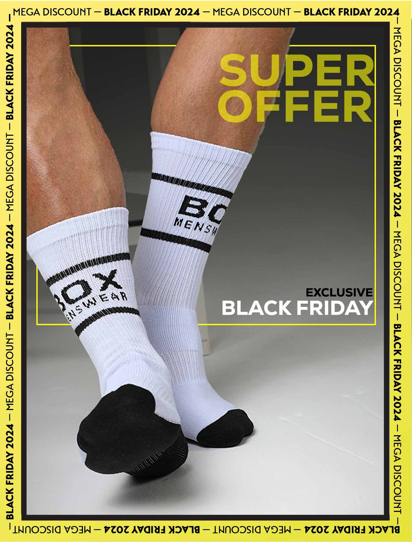 Bright White Lux Sports Socks - boxmenswear - {{variant_title}}