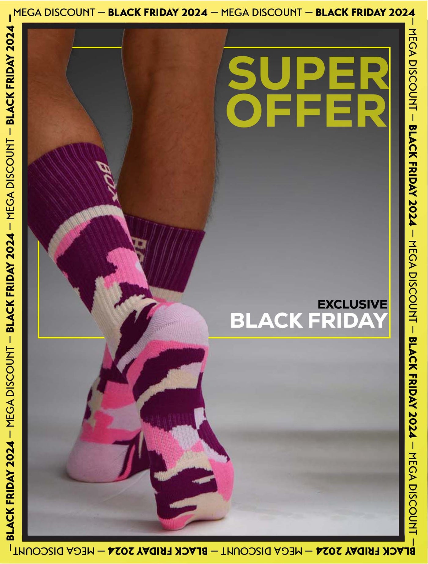 Box Sports Socks - Pink Camo - boxmenswear - {{variant_title}}