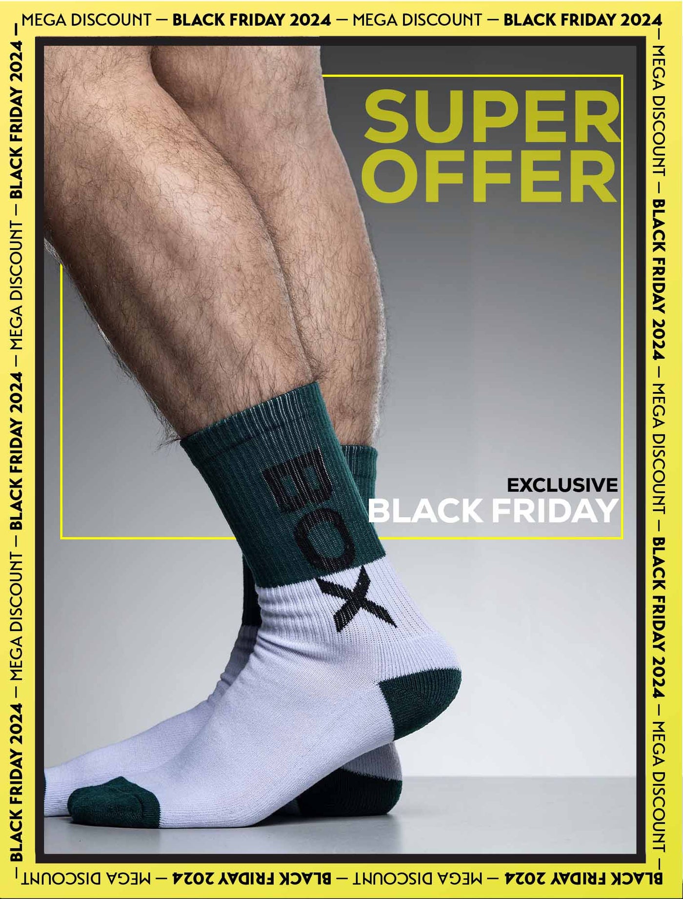 Box Sports Socks - Green Colour Block - boxmenswear - {{variant_title}}