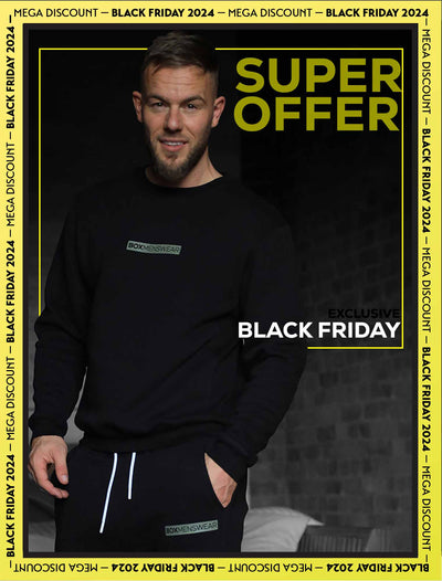 Comfort Fit: Crew Neck - Black - boxmenswear - {{variant_title}}