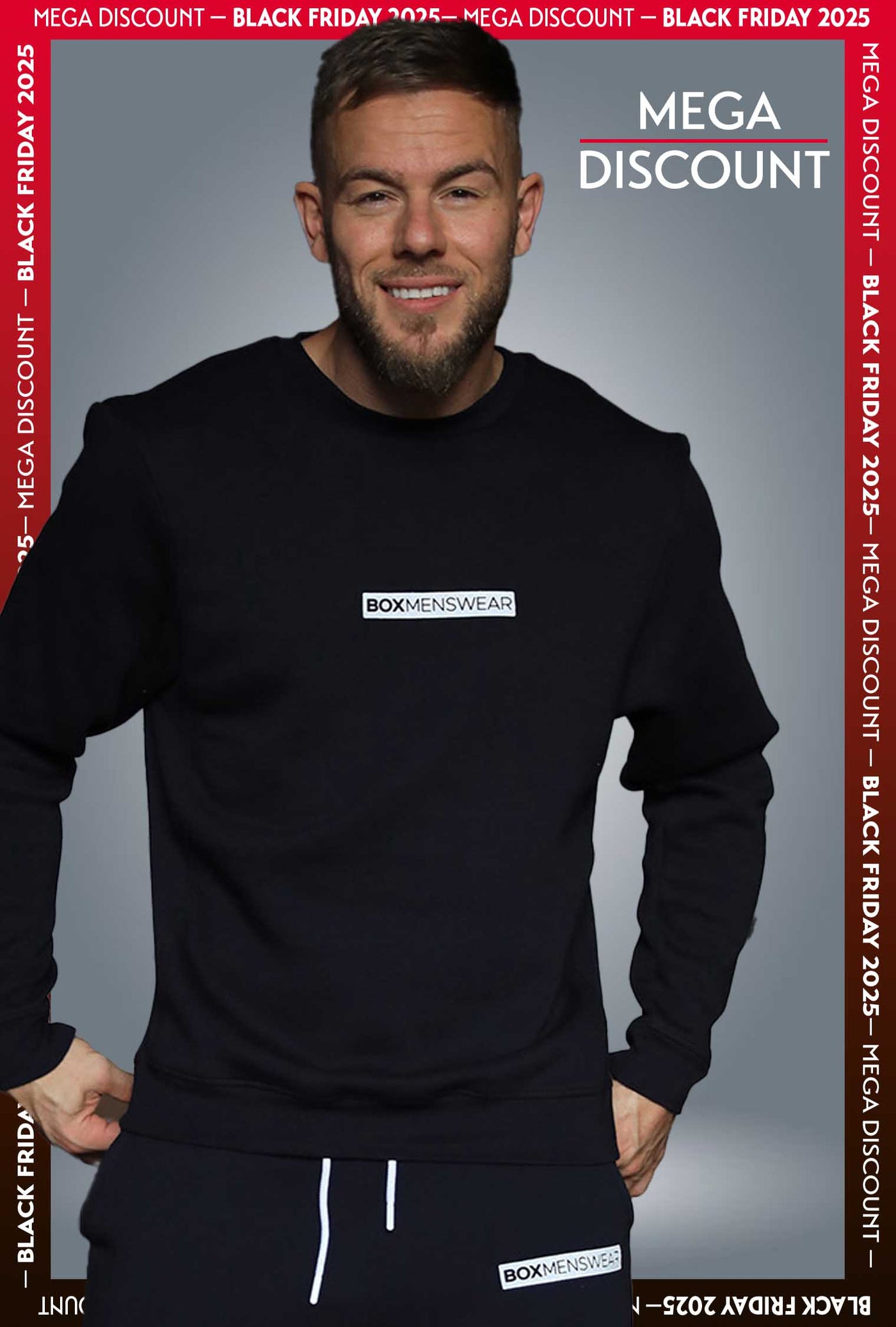 Comfort Fit: Crew Neck - Navy - boxmenswear - {{variant_title}}