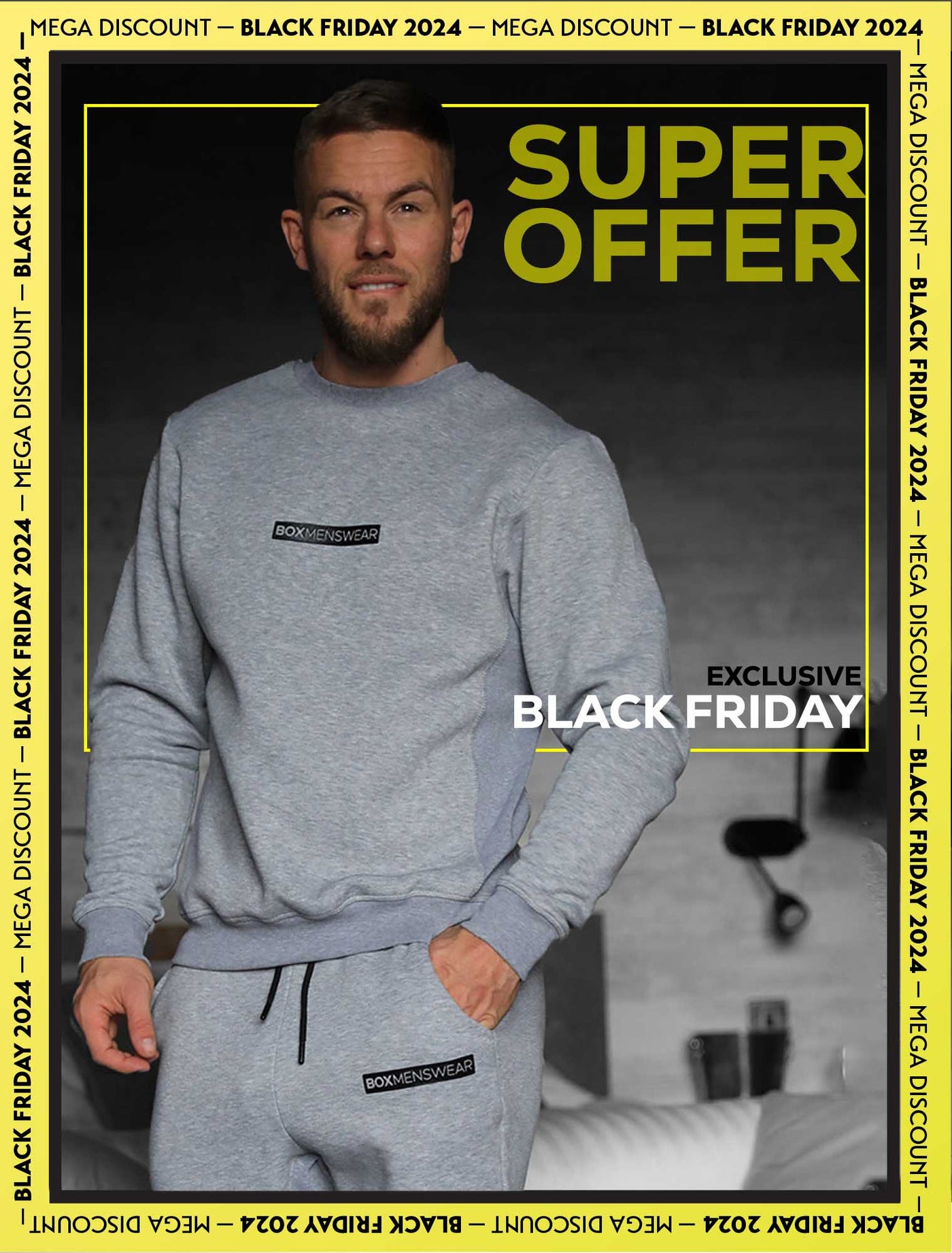 Comfort Fit: Crew Neck - Melange Grey - boxmenswear - {{variant_title}}