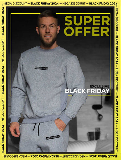 Comfort Fit: Crew Neck - Melange Grey - boxmenswear - {{variant_title}}