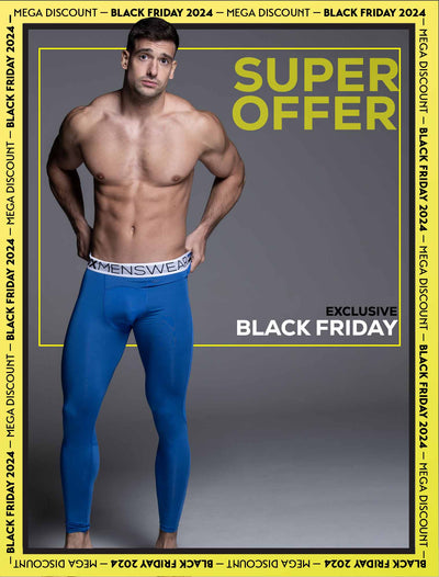 Compression Leggings - Cobalt - boxmenswear - {{variant_title}}