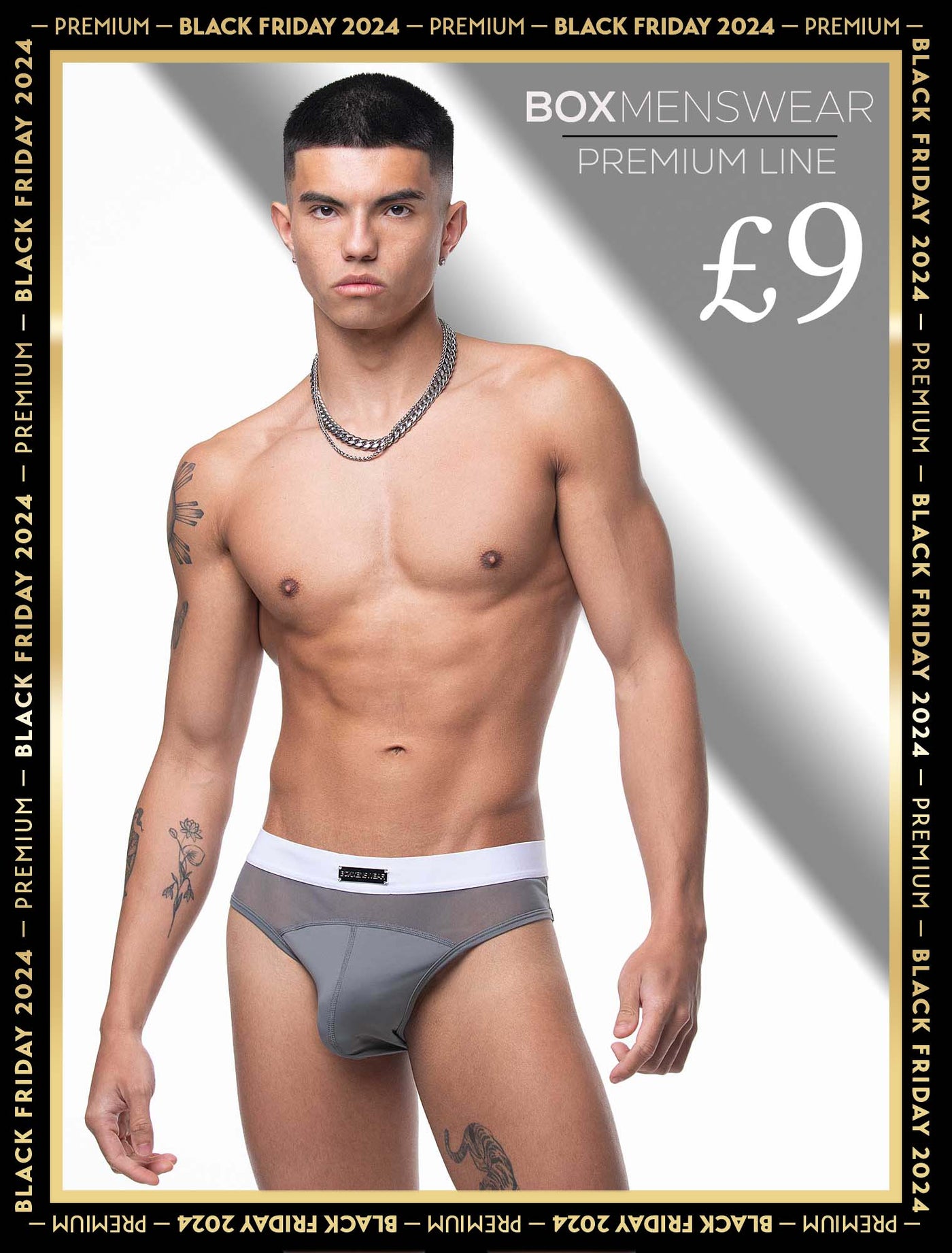 Mens Curved Mesh Briefs - Grey - boxmenswear - {{variant_title}}