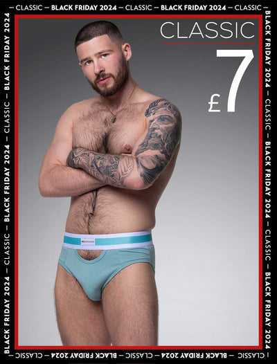 Mens Cut-Out Briefs - Green - boxmenswear - {{variant_title}}