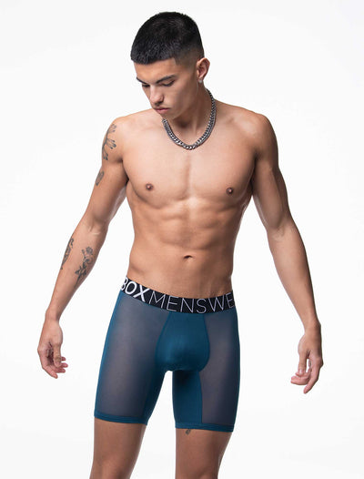 King Fit Mesh Panel - Transparent Crotch: Legion Blue - boxmenswear - {{variant_title}}